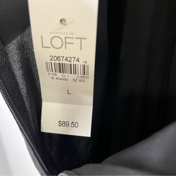 Ann Taylor Loft Sleeveless Jumpsuit Black Size Large Cropped Ankle 404988 - Picture 7 of 9